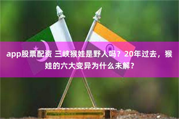 app股票配资 三峡猴娃是野人吗？20年过去，猴娃的六大变异为什么未解？