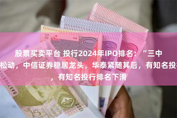 股票买卖平台 投行2024年IPO排名：“三中一华”格局松动，中信证券稳居龙头，华泰紧随其后，有知名投行排名下滑